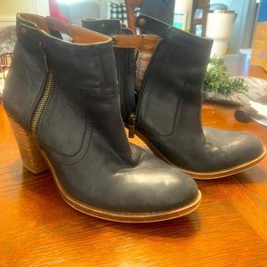 Lucy Brand Leather Booties